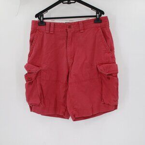 Polo ralph Lauren shorts men's 34 9.5" chino cargo pockets coral pink cotton